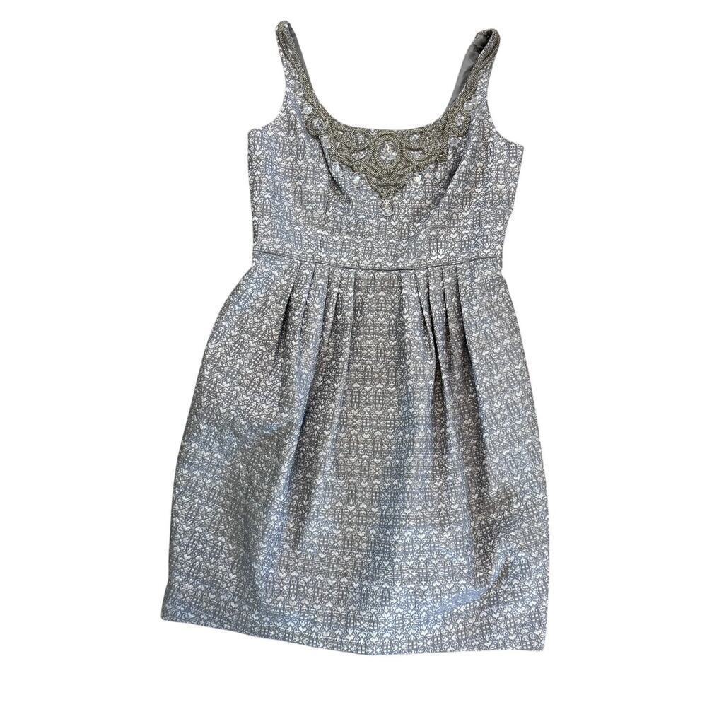 Carmen Marc Valvo Brocade A-line Dress Women's Size 8